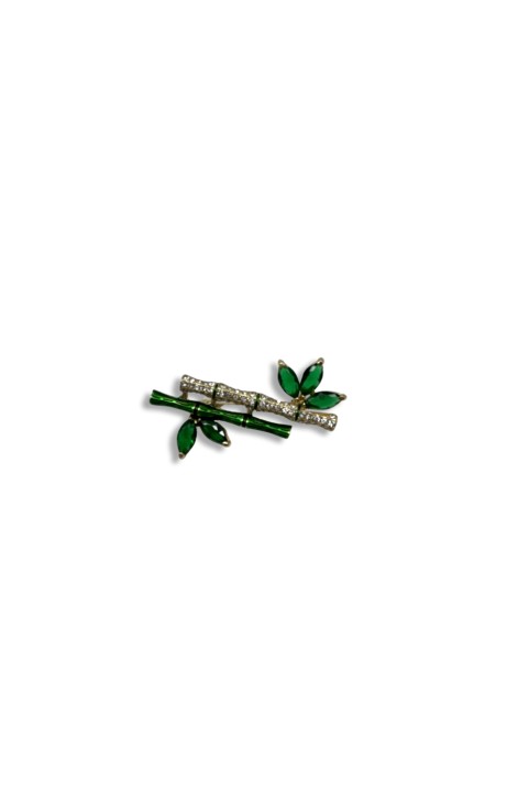Peace bamboo brooch