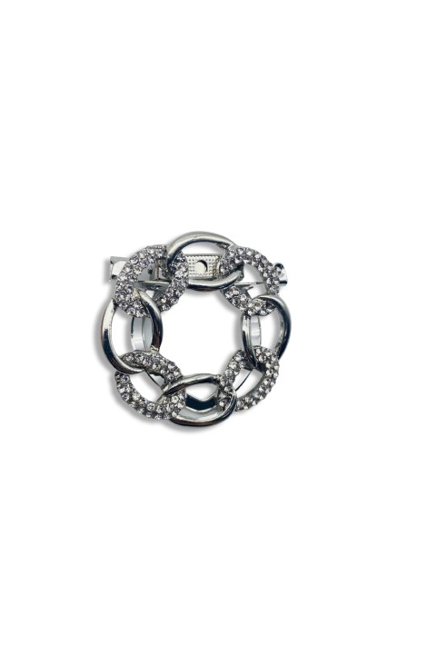 Knot buckle ring brooch