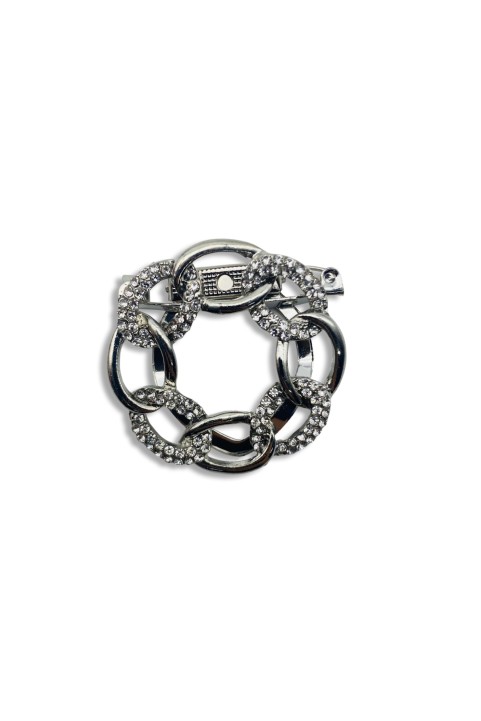 Knot buckle ring brooch