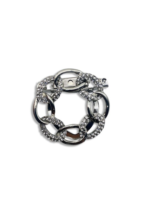 Knot buckle ring brooch